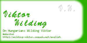 viktor wilding business card